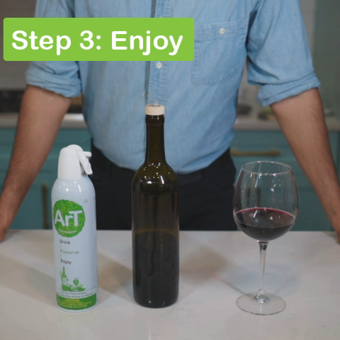 ArT Wine Preserver, Profitez de votre vin – Plus longtemps, Économiseur  de vin Argon (lot de 4)